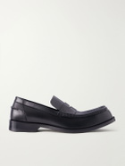 LOEWE - Bobine Anagram-Debossed Leather Loafers - Black