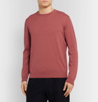 Altea - Slim-Fit Linen and Cotton-Blend Sweater - Red