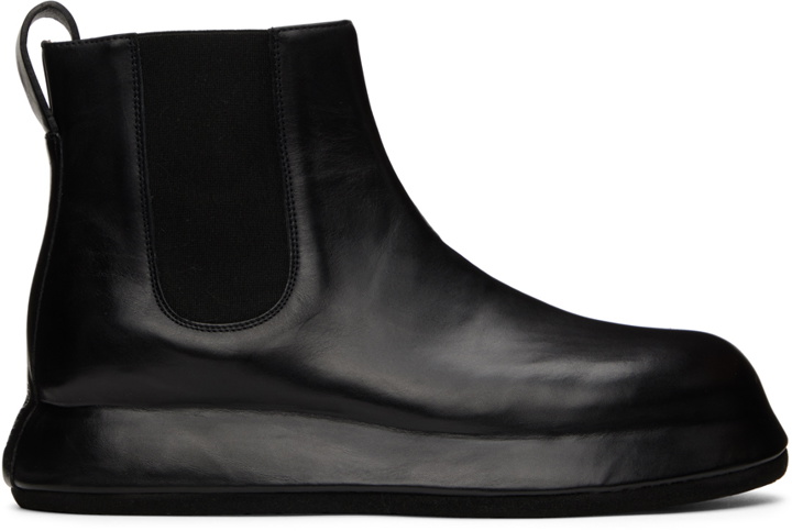 Photo: Jacquemus Black 'Les Bottes Bricciola' Chelsea Boots