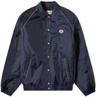 Gucci Men's Oval Logo Coach Jacket in Navy