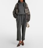 Brunello Cucinelli Pleated wool-blend tapered pants