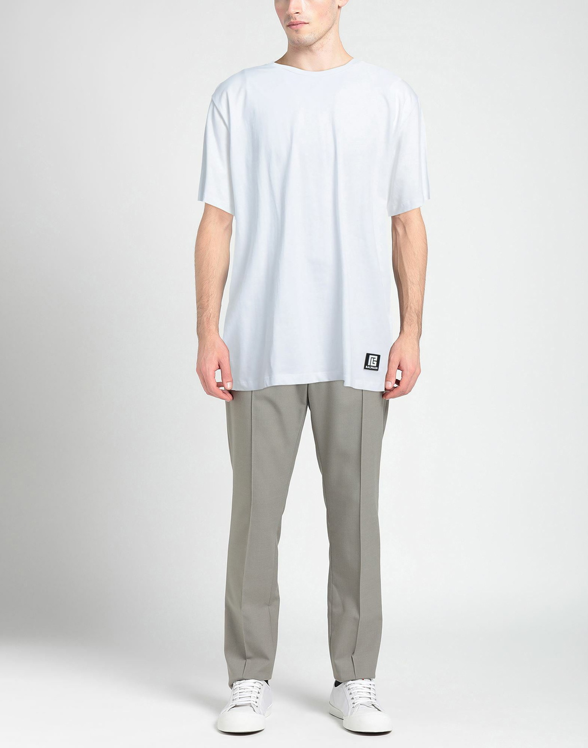 Balmain Mens T-shirt in White