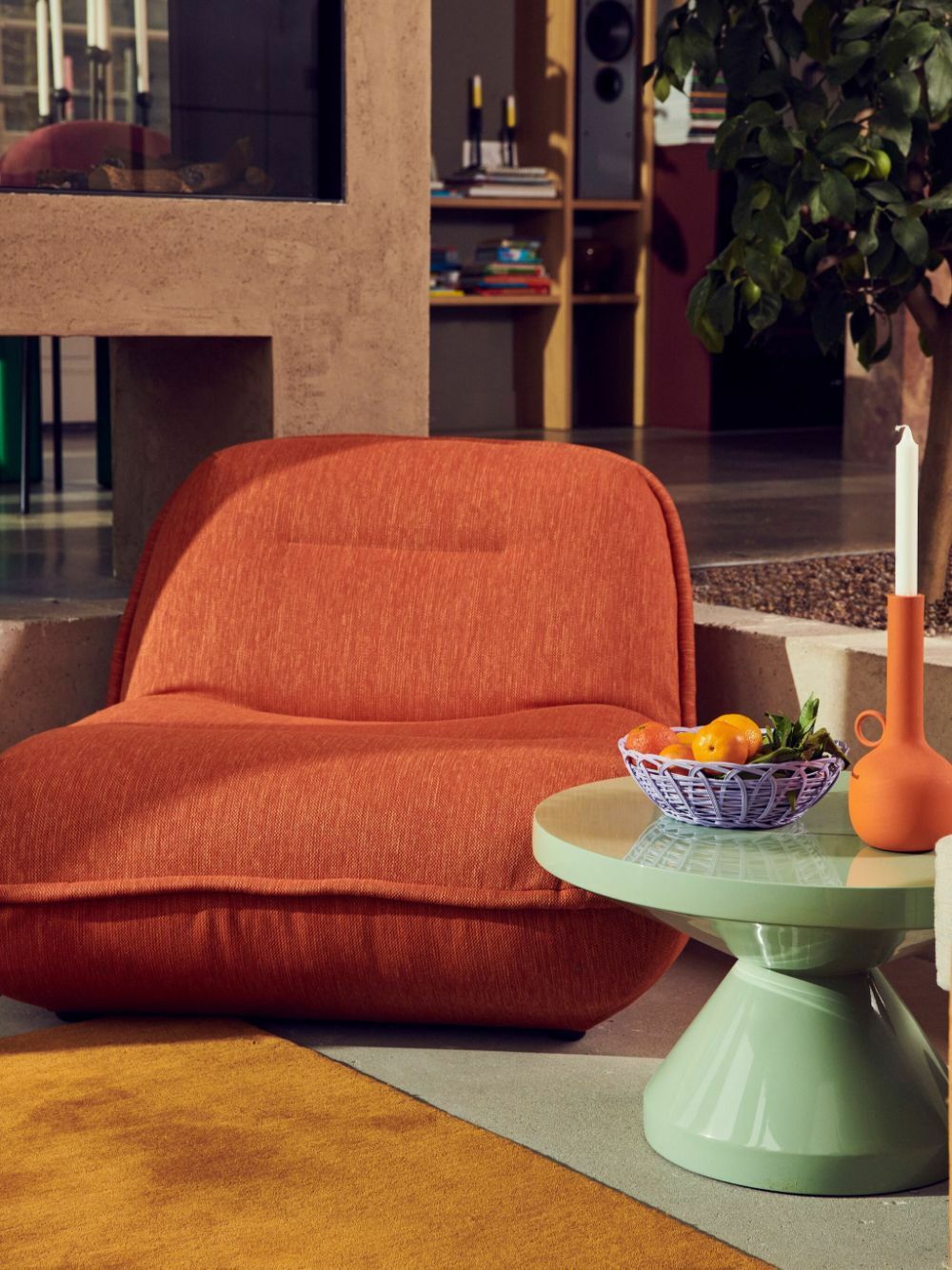 POLSPOTTEN Blue Zig Zag Coffee Table
