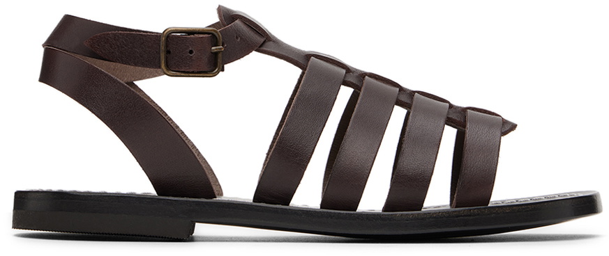 Bonpoint Kids Brown Frama Sandals