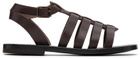 Bonpoint Kids Brown Frama Sandals