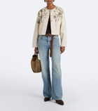 Veronica Beard Emeren embroidered cotton jacket