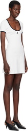 Courrèges White Holistic Contrast Minidress
