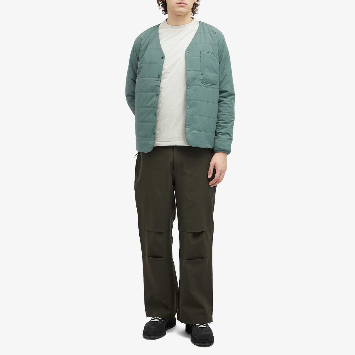 Snow Peak Men's Flexible Insulated Cardigan in Foliage