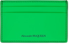 Alexander McQueen Green Scuba Card Holder