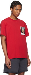 Helmut Lang Red River Postcard T-shirt