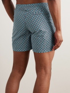 Orlebar Brown - Standard Slim-Fit Mid-Length Printed Swim Shorts - Blue