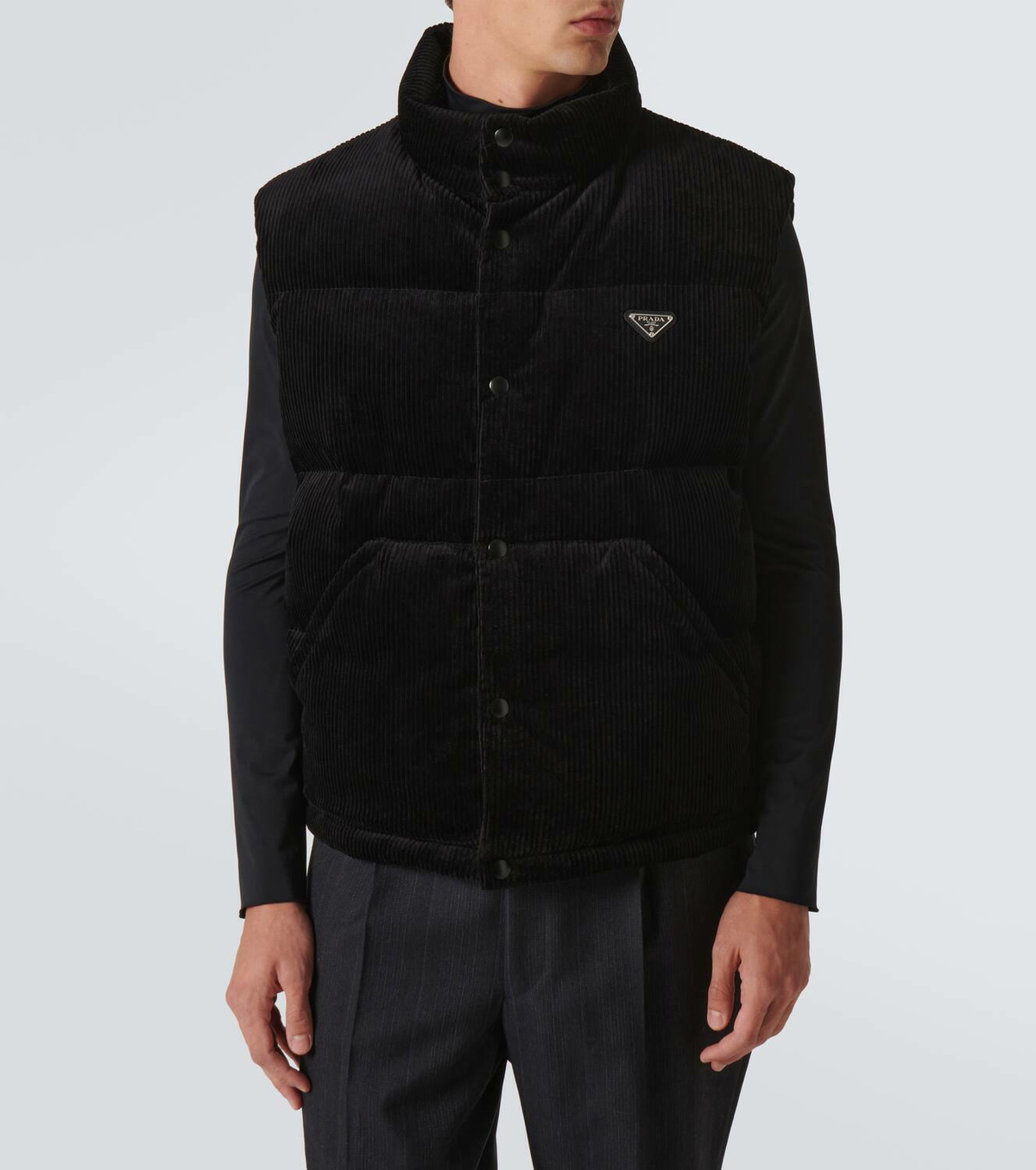 Prada Down-filled cotton corduroy vest Prada