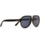 TOM FORD - Aviator-Style Acetate and Gold-Tone Sunglasses - Black