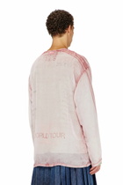 Diesel Sheer chiffon top with concert graphics - T-Shirts Mens in Red