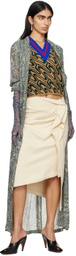 Dries Van Noten Brown Stripe Vest