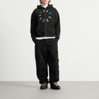 Brain Dead Men's Collegiate Zip Hoodie in Black
