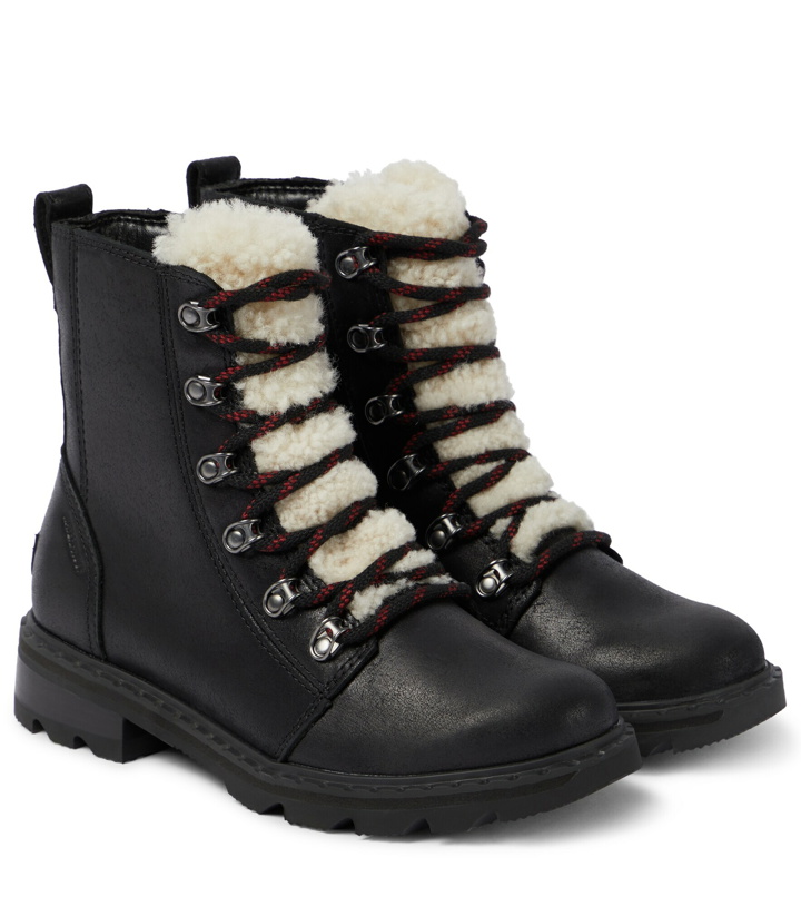 Photo: Sorel - Lennox leather and shearling combat boots