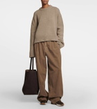 The Row Owen Runner suede-trimmed sneakers