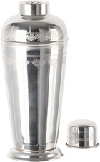 Soho Home Silver Rochester Engraved Cocktail Shaker