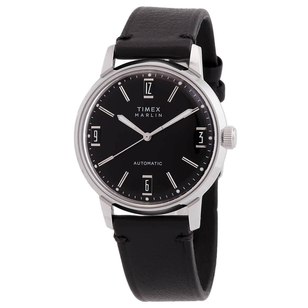 Timex Marlin Automatic Black Dial Mens Watch TW2W59700
