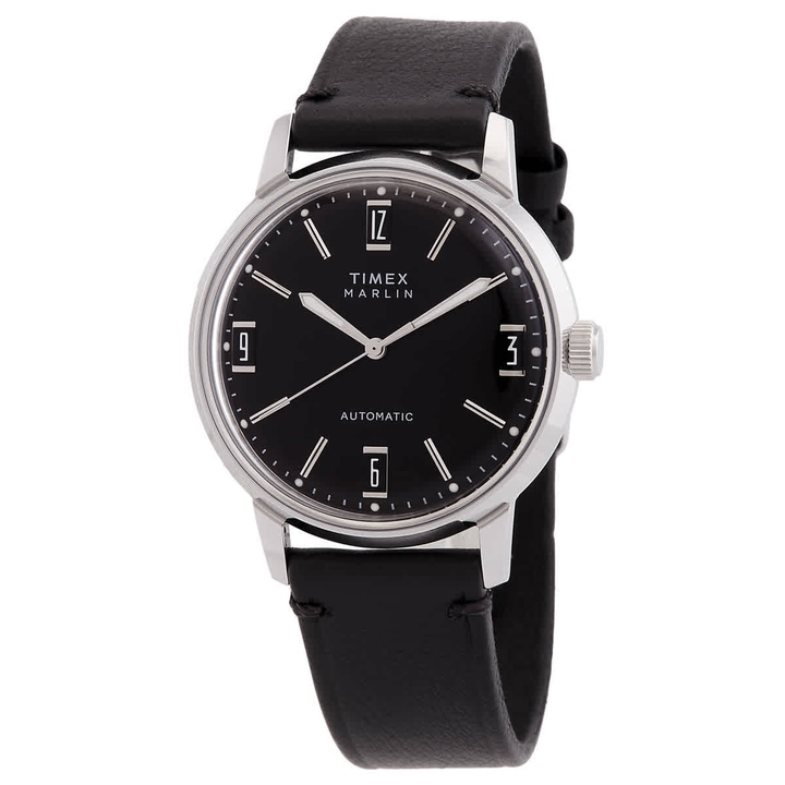 Photo: Timex Marlin Automatic Black Dial Mens Watch TW2W59700