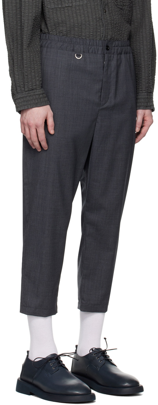 SOPHNET. Gray Easy Trousers