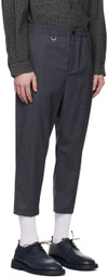 SOPHNET. Gray Easy Trousers
