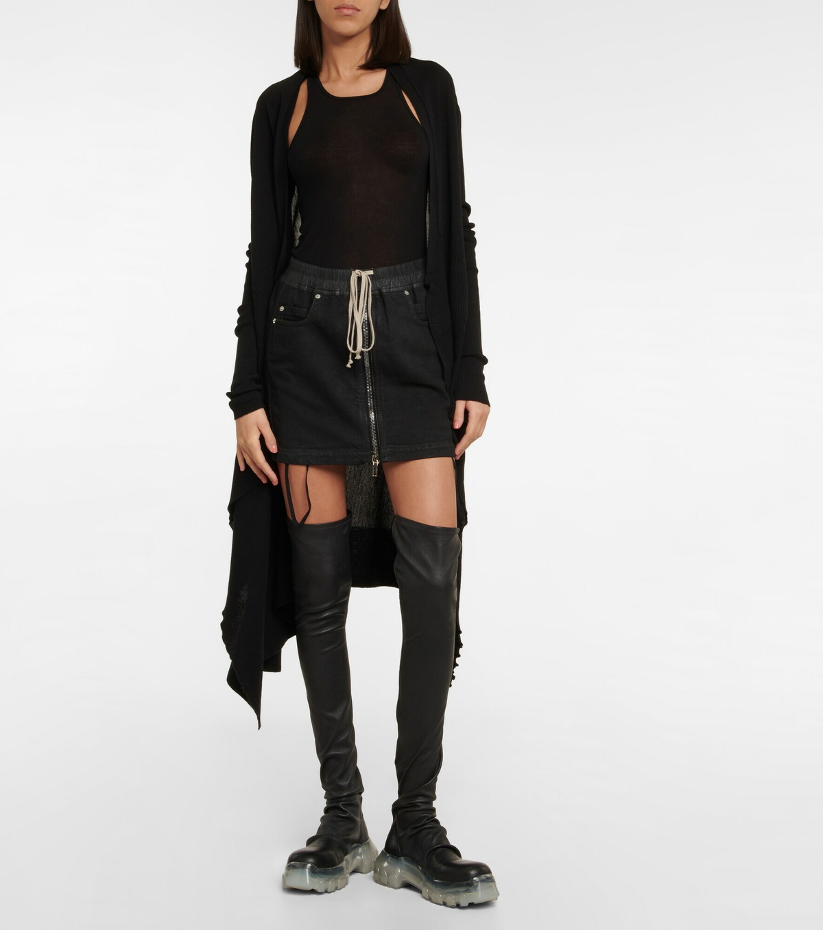 Rick Owens - Leather over-the-knee boots