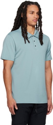 Reigning Champ Blue Raglan Polo