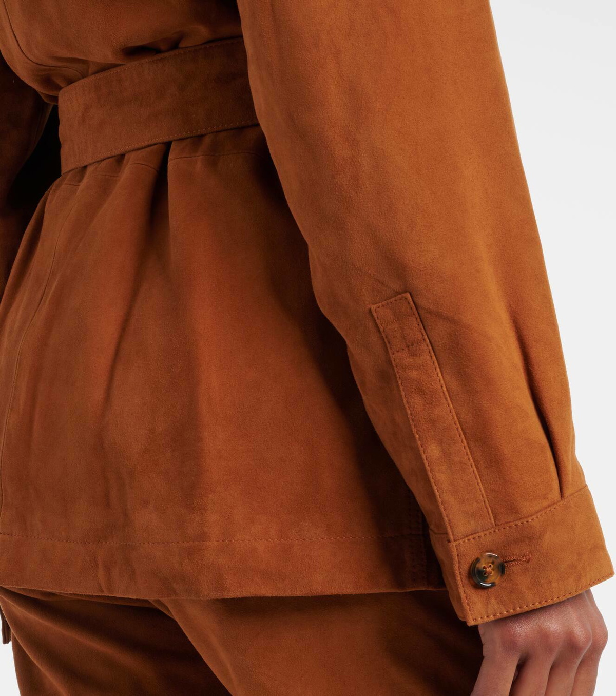 Blazé Milano Viva Sahariana belted suede jacket