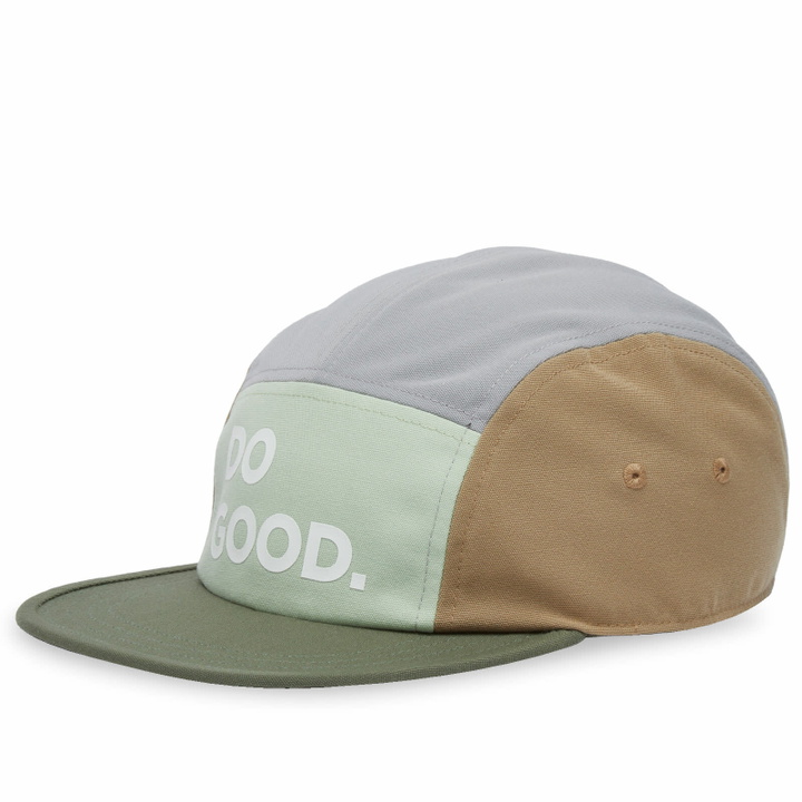 Photo: Cotopaxi Men's Do Good 5-Panel Cap in Green Tea/Fatigue 
