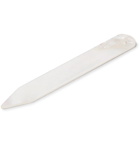 Lorenzi Milano - Set of Two Pairs of Mother-of-Pearl Collar Stays - White