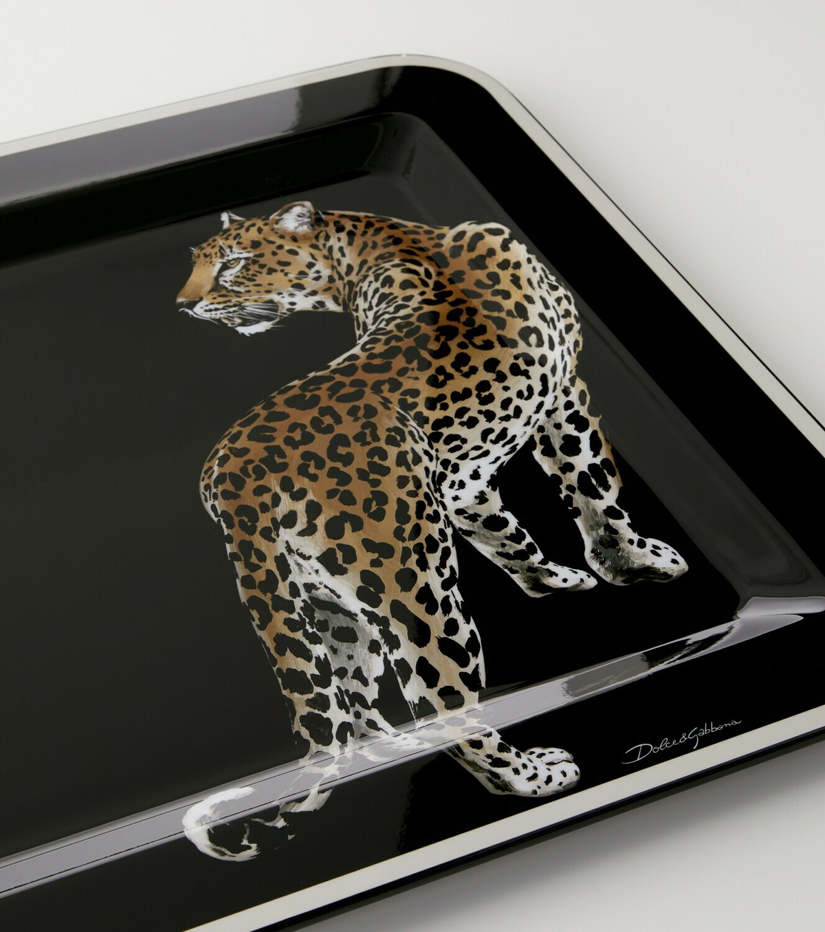 Dolce&Gabbana Casa - Double Leopardo Medium wooden tray