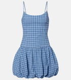 Faithfull Pelea checked cotton minidress