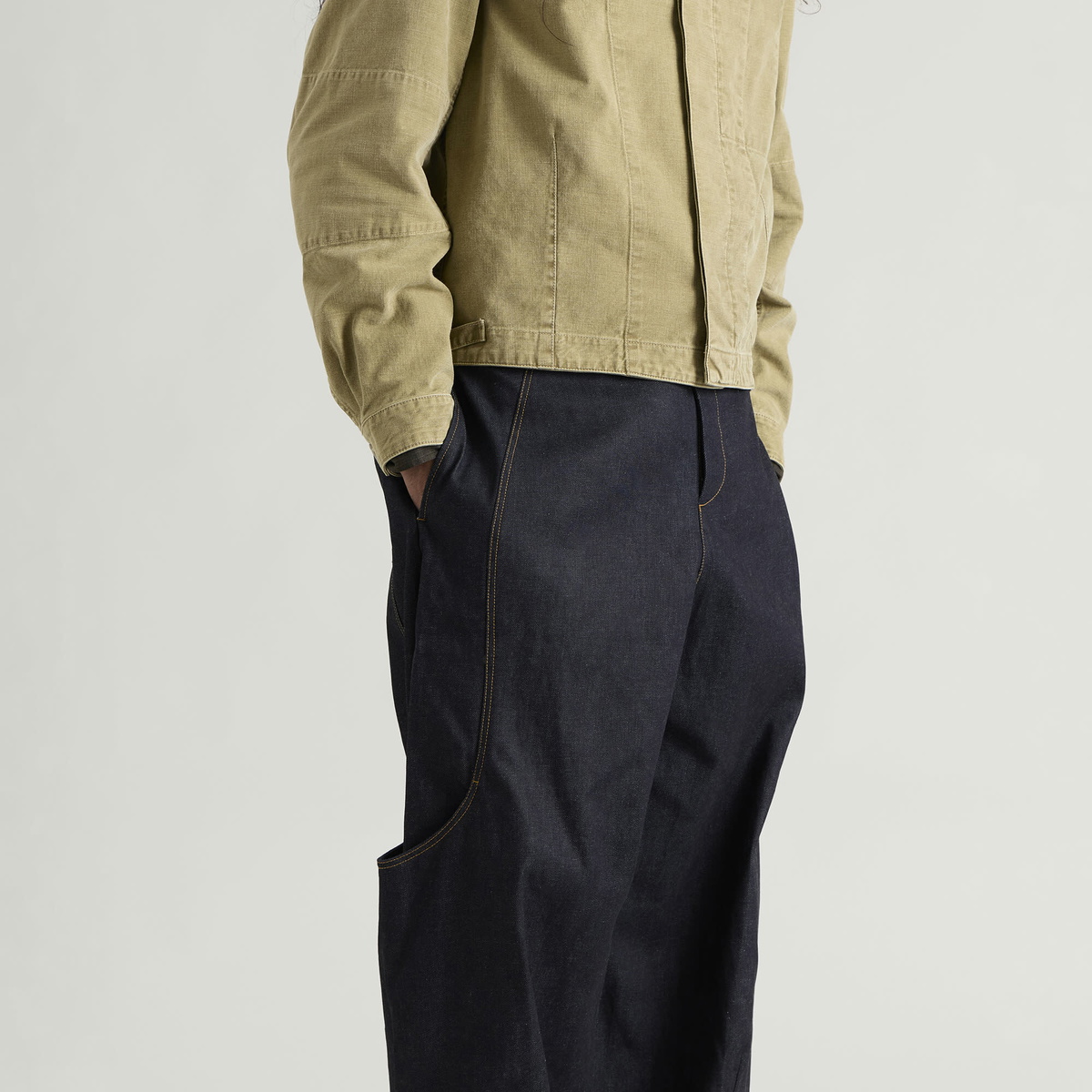 Sage Nation Men's Malay Jeans in Raw Indigo