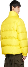 Moncler Yellow Citala Short Down Jacket