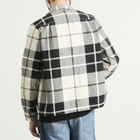 Fred Perry Men's Tartan Twill Overshirt in Ecru