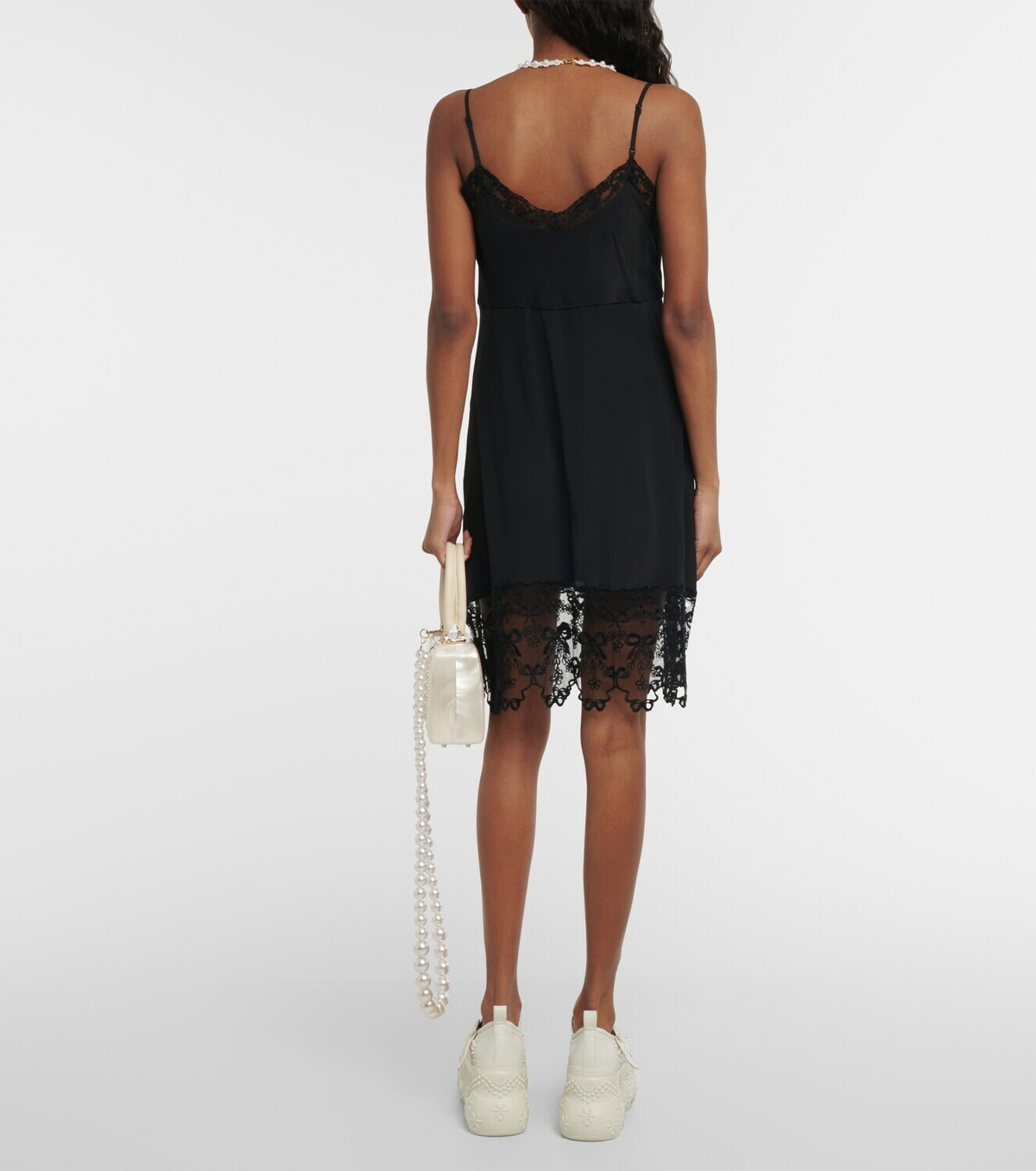 【送料&関税込】Simone Rocha Black V-neck Dress Simone Rocha Black V-neck Dress | italist