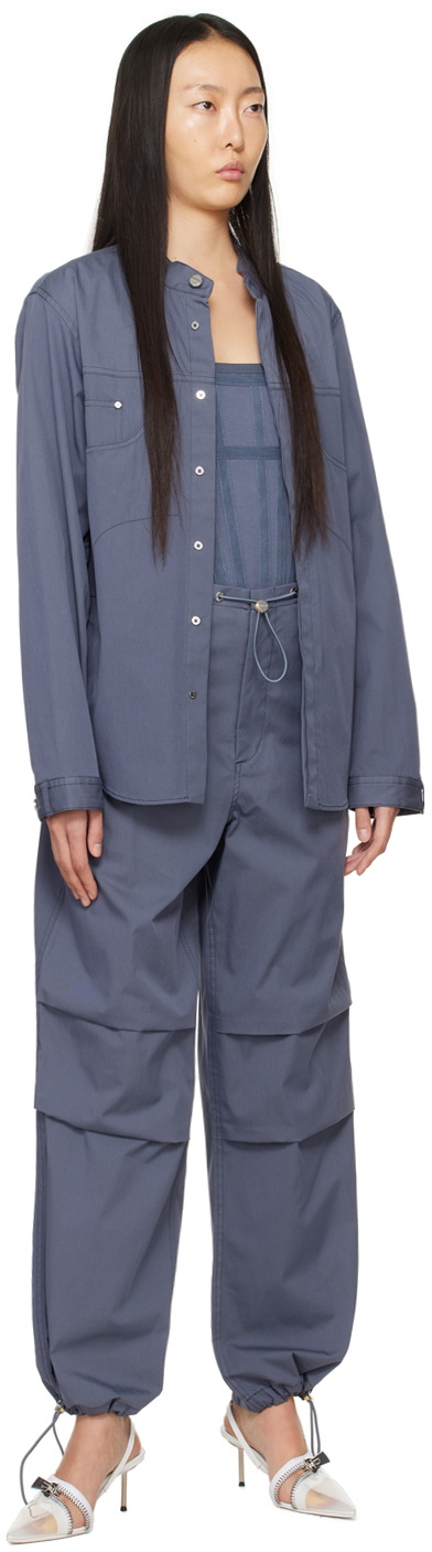 Dion Lee Blue Rivet Denim Jacket