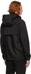 Hugo Black Hybrid Windbreaker Jacket