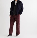 TOD'S - Cotton-Corduroy Trousers - Burgundy