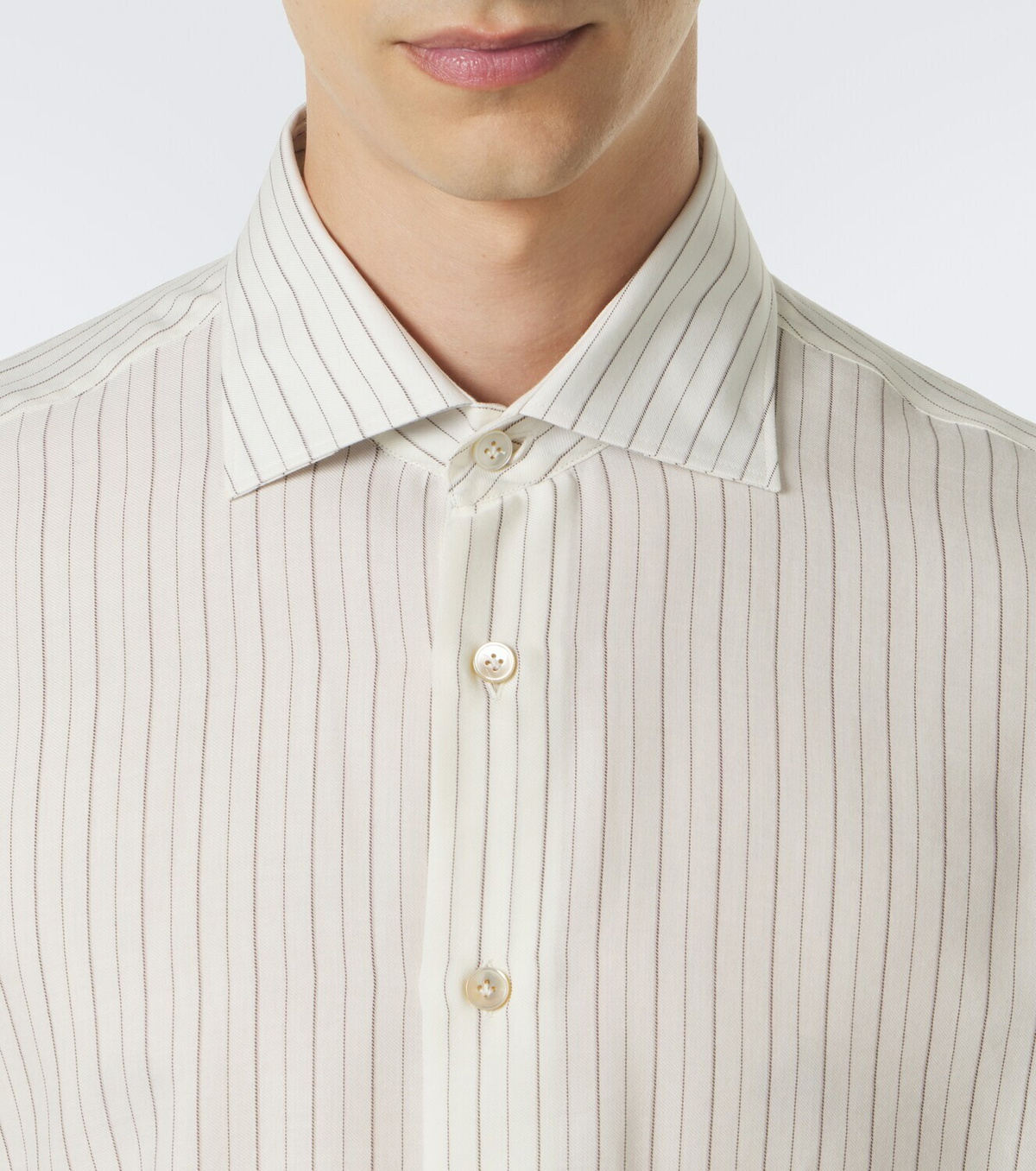 Eleventy Striped twill shirt