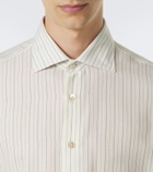Eleventy Striped twill shirt