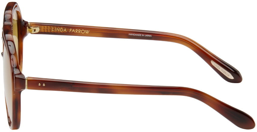 LINDA FARROW Tortoiseshell Raphael Sunglasses