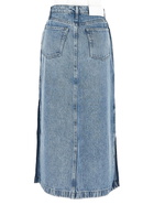 7 For All Mankind Midi Denim Skirt