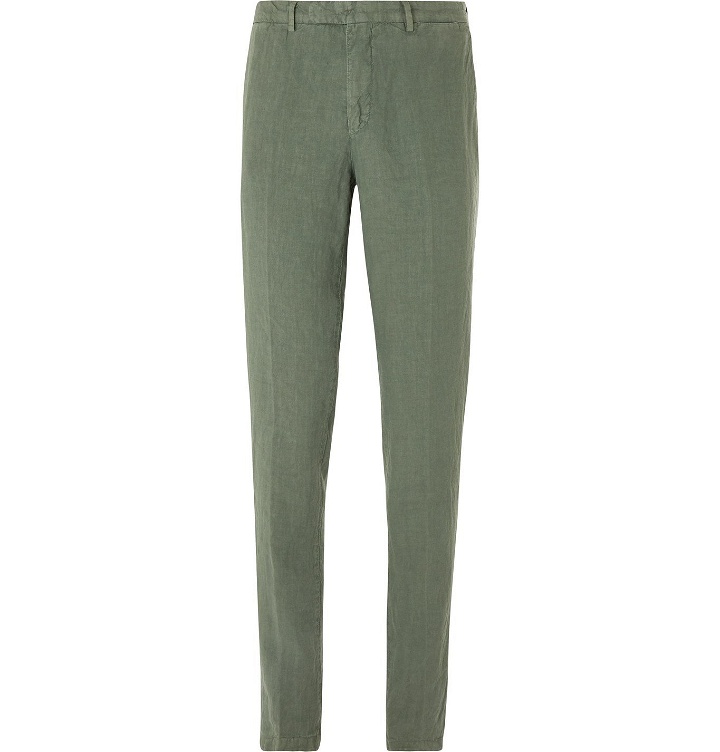 Photo: Boglioli - Slim-Fit Linen Suit Trousers - Green