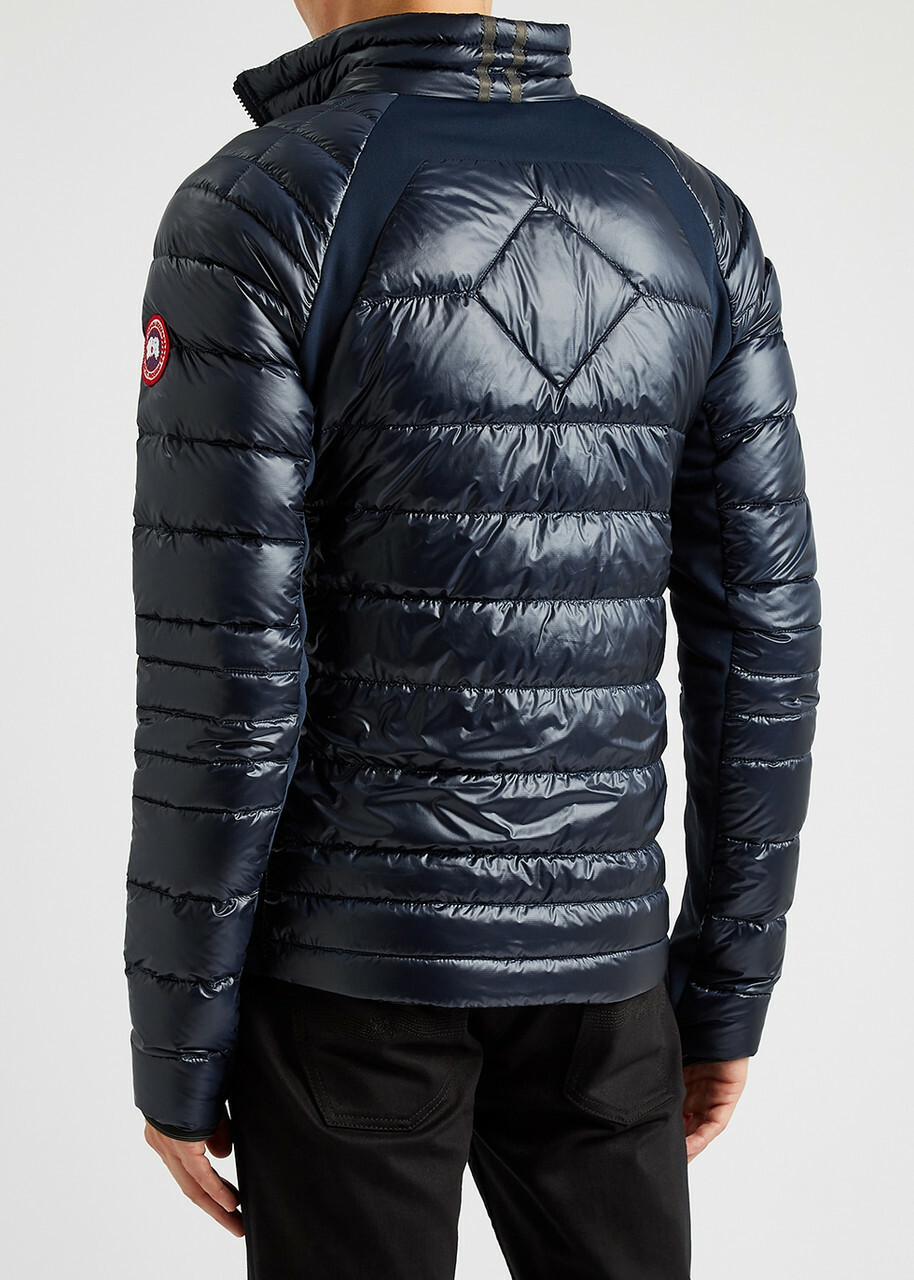 Canada Goose Hybridge Lite Navy Quilted Shell Jacket, Men's Designer ...