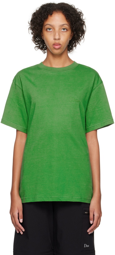 Photo: Dime Green Embroidered T-Shirt