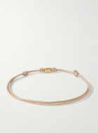 Luis Morais - Gold, Diamond and Cord Bracelet