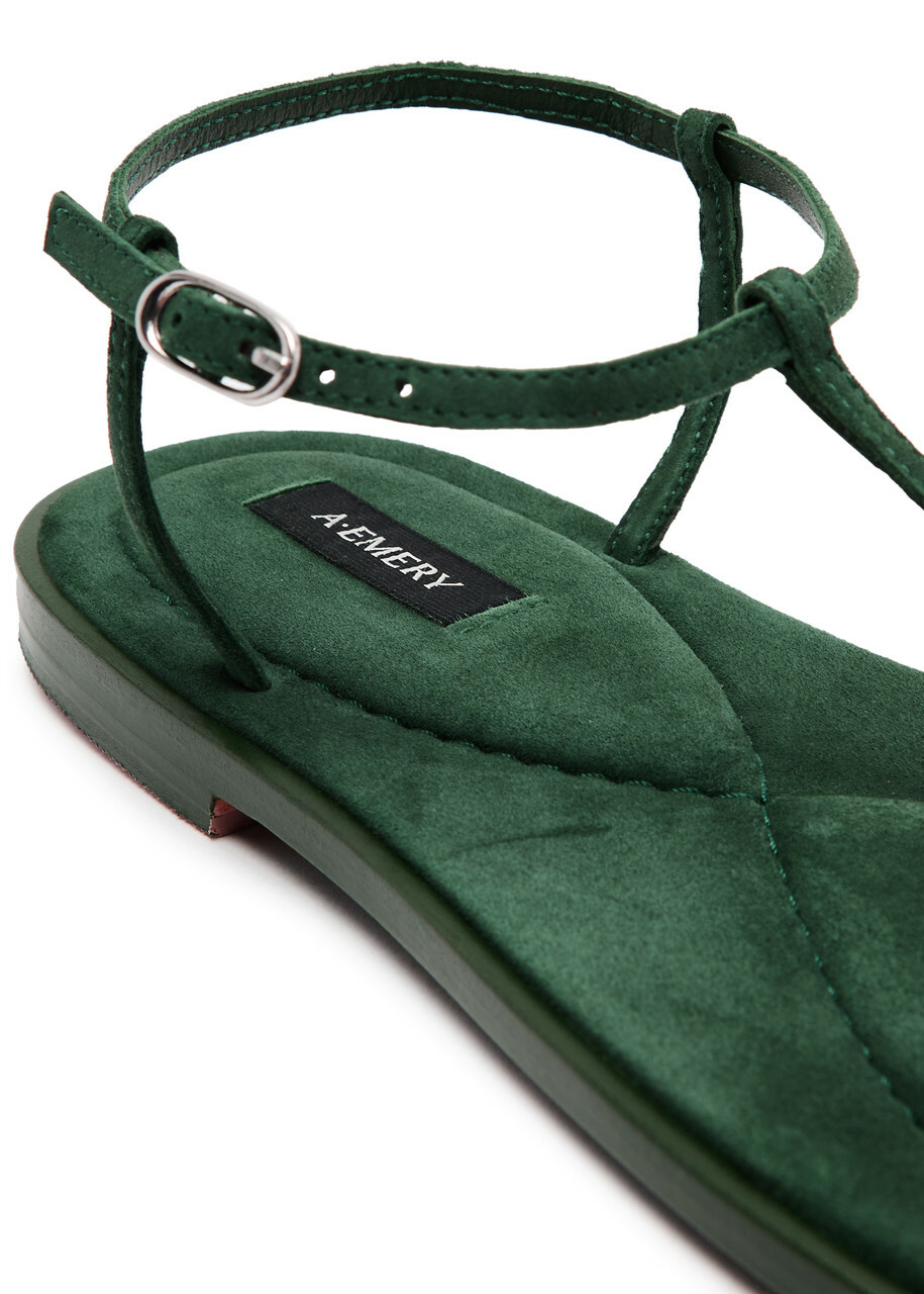 A.emery Suvi Suede Sandals Green
